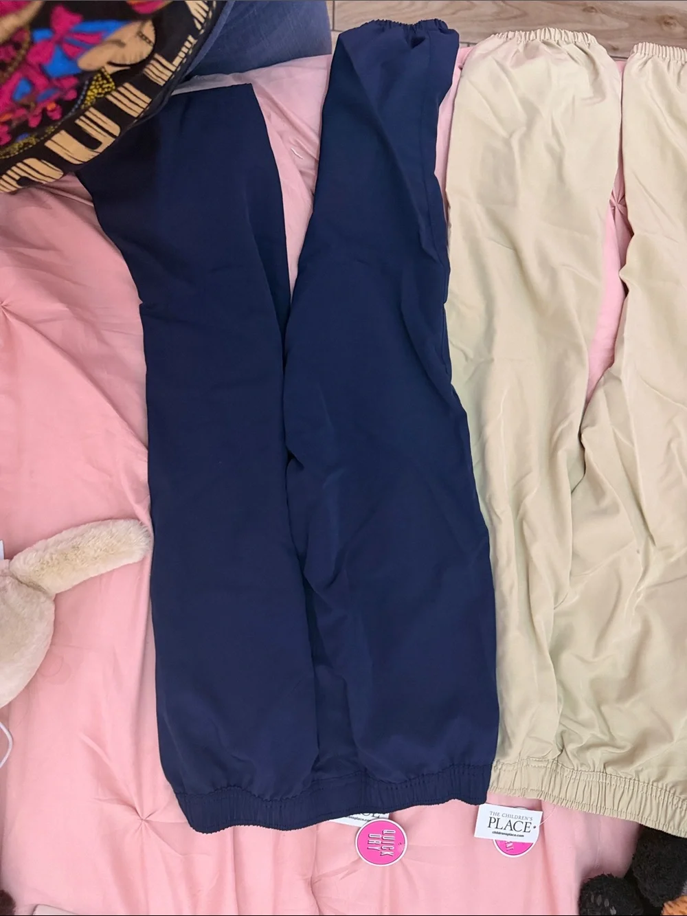 The Children's Place Beige and Navy Pull-On Joggers